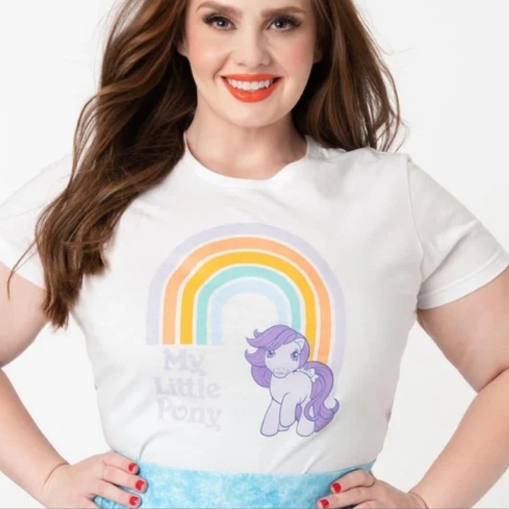 Brand new 💜 My Little Pony x Unique Vintage rainbow t-shirt